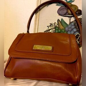 Vintage Liz Claiborne purse Carmel in color mostly clean call out on the bottom